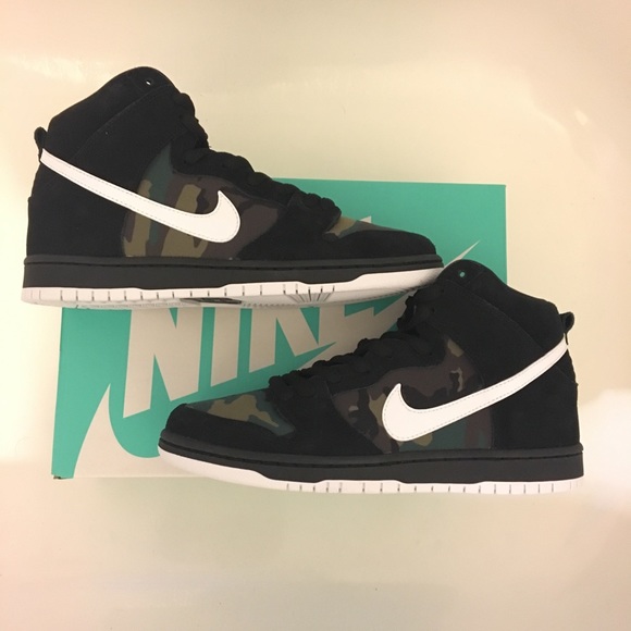 ❌SOLD❌ Nike SB Dunk High Iguana Camo 9.5 RARE 🔥 - Picture 1 of 6